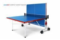 Теннисный стол Start Line Compact EXPERT Indoor BLUE, любительский, для помещений, складной, с сеткой