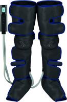 Компрессионный лимфодренажный массажер для ног Bradex KZ 1167, прогрев коленей, длинные манжеты, черный