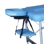 Массажный стол DFC NIRVANA, Elegant LUXE, 186х70х4 см, алюм. ножки, цвет светло-голубой (Lt.Blue)